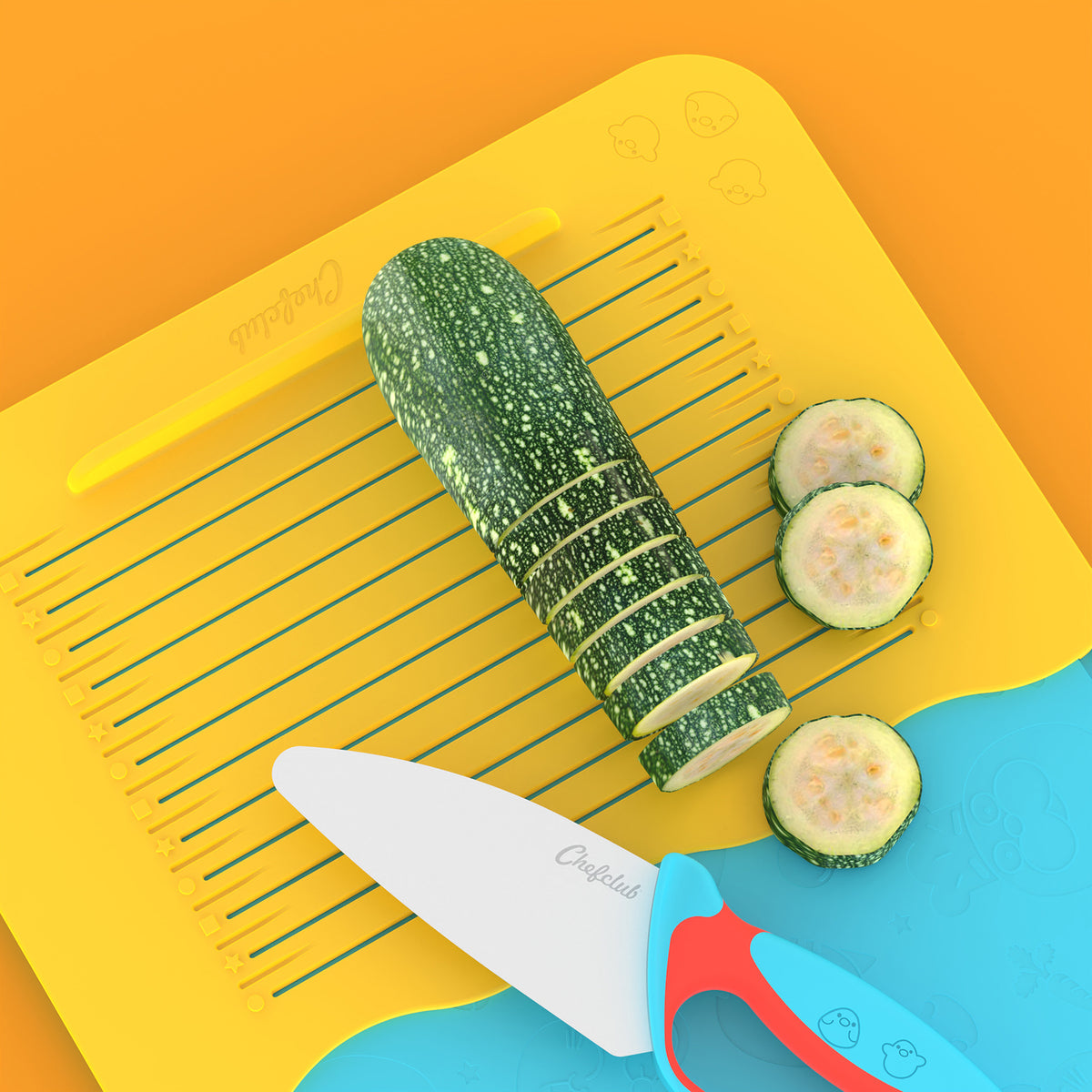 Planche à découper Chefclub Kids - Kit 3-en-1