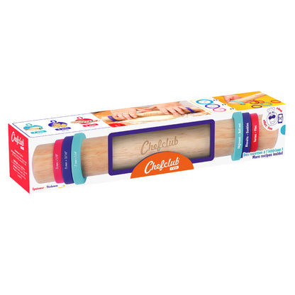 Rouleau à pâtisserie Chefclub kids – Anneaux ajustables