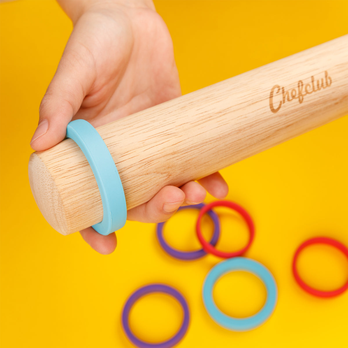 Rouleau à pâtisserie Chefclub kids – Anneaux ajustables